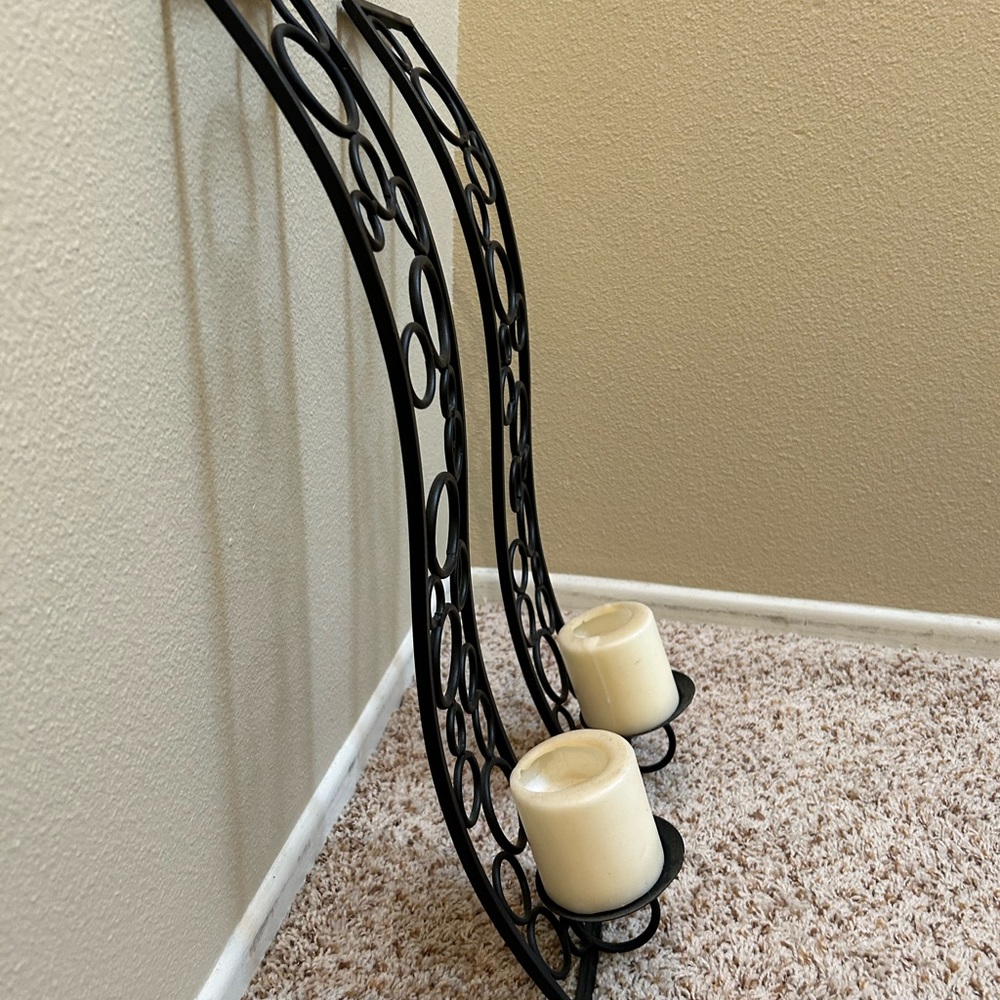 one pair of candle holder sconces